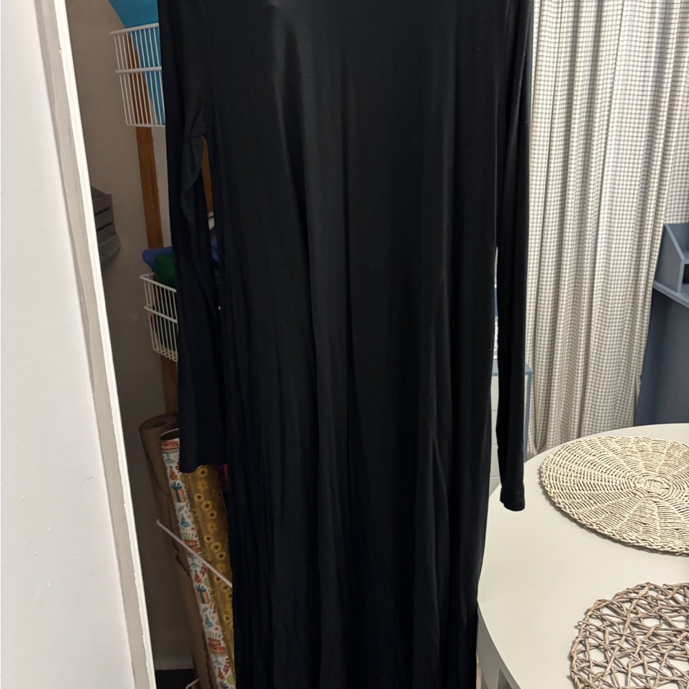 NATURAL LIFE Black Long Sleeve Dress